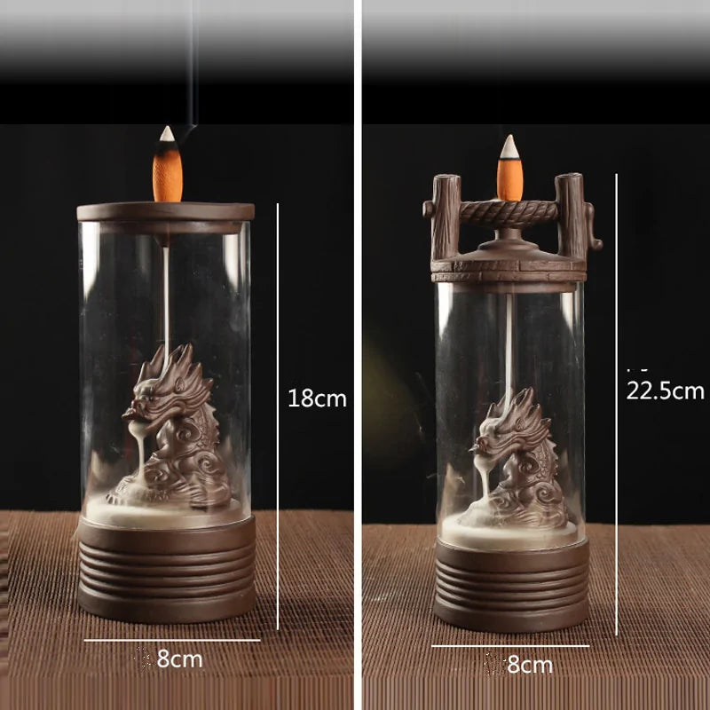 Fashion Auspicious Dragon Backflow Incense Burner