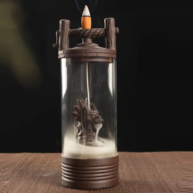 Fashion Auspicious Dragon Backflow Incense Burner
